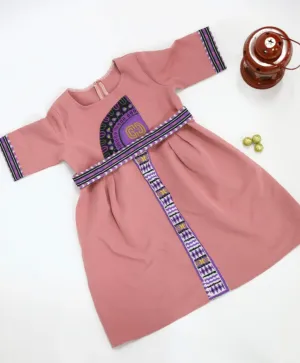 African Girls Dress Pink Dashiki