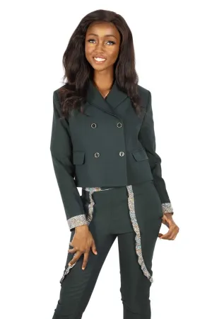 African Green Business Jacket