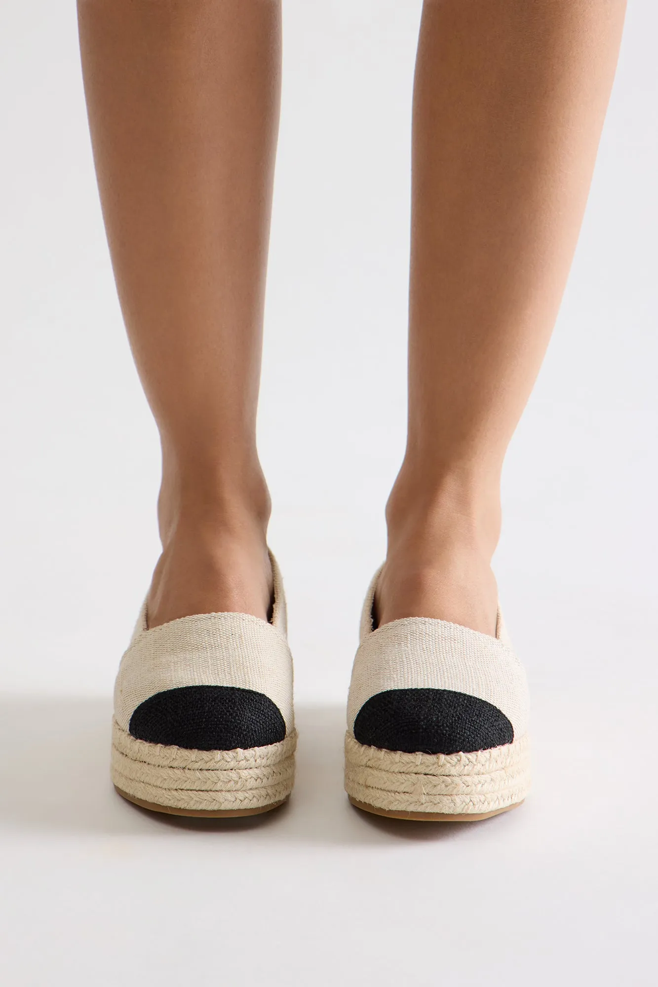 Angelica Linen Espadrilles  - Beige