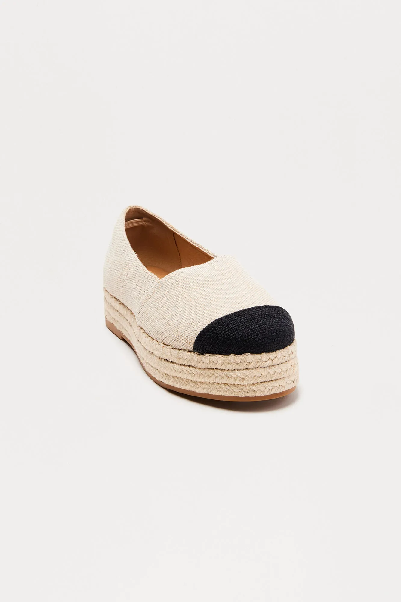 Angelica Linen Espadrilles  - Beige