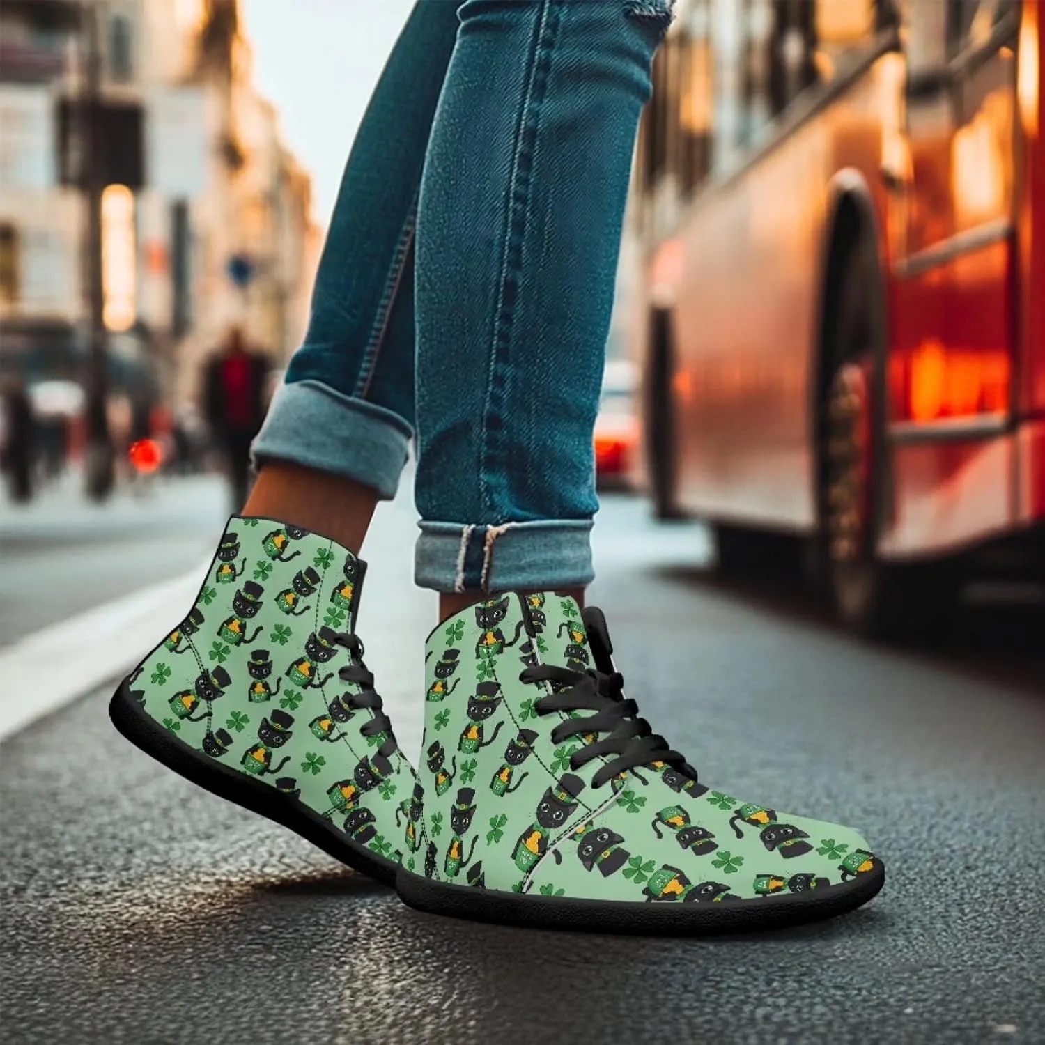 Binienty Men Wide Width Barefoot Flats Shoes Women Holiday Shoes High Top PU Zero Drop Walking Hiking Sneakers