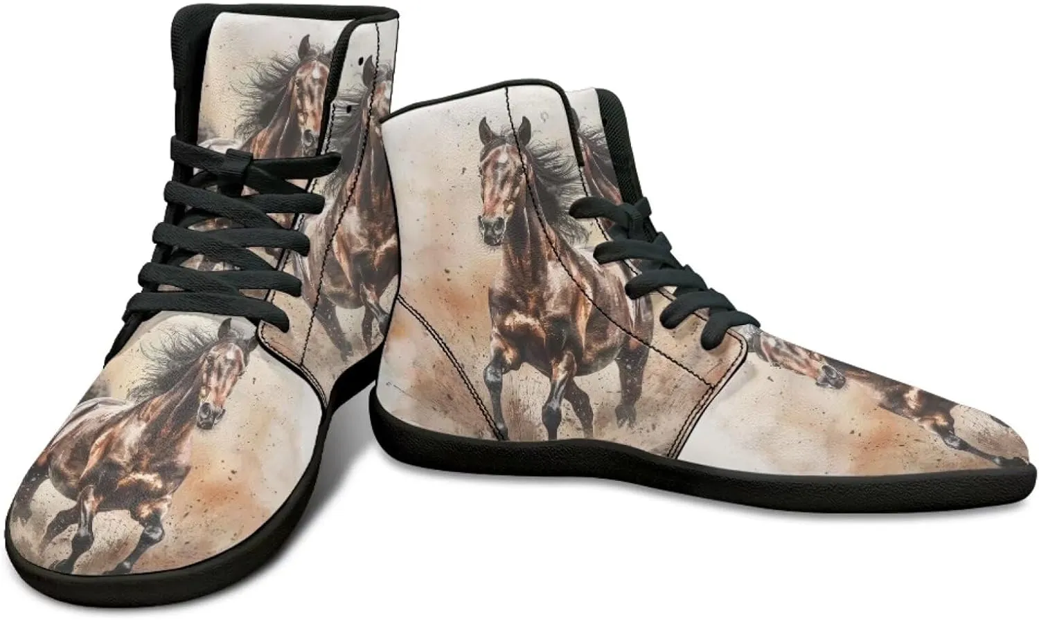 Binienty Mens Wide Width Barefoot Sneakers Classic Fashion High Tops Laces Tennis Walking Shoes Anti Slip