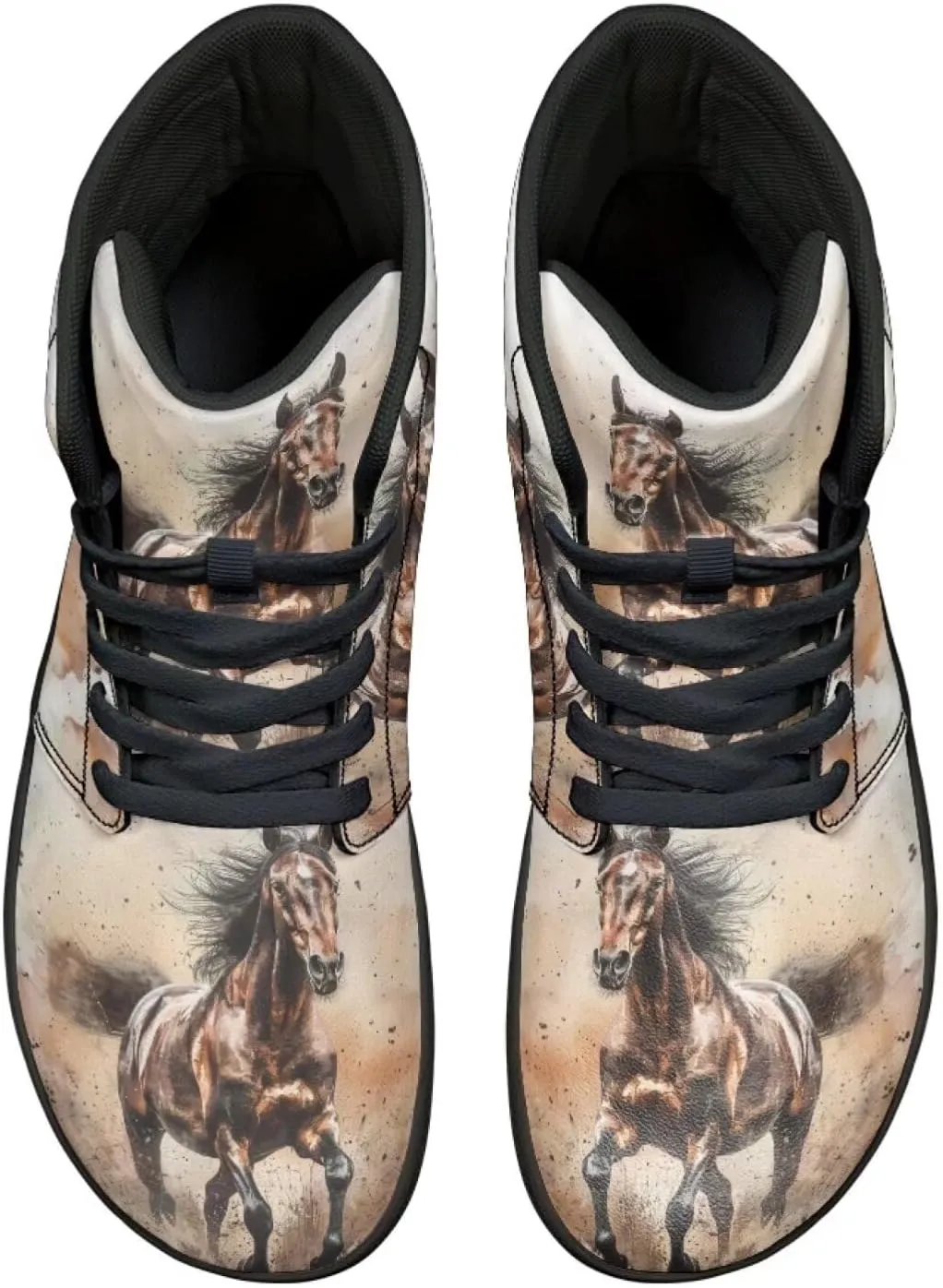 Binienty Mens Wide Width Barefoot Sneakers Classic Fashion High Tops Laces Tennis Walking Shoes Anti Slip