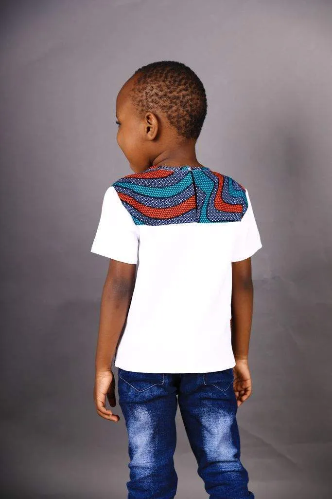 Boys African T-shirt Ankara