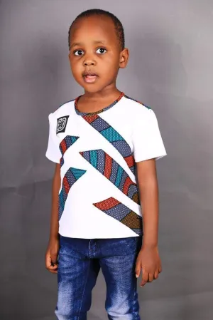 Boys African T-shirt Ankara