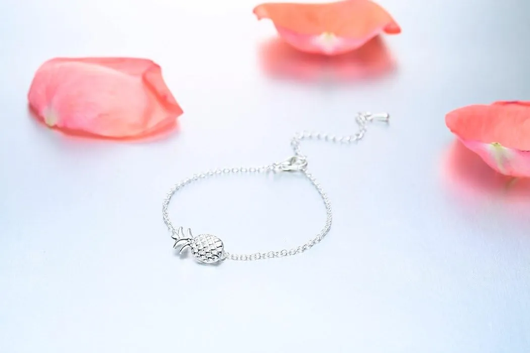 Cute Bracelet for Women Adjustable Pineapple Bracelet Fashion Jewelry Anklet