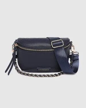Halsey Sling Bag - Navy by Louenhide