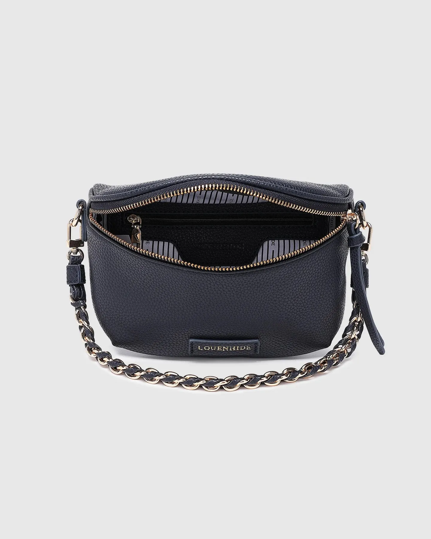 Halsey Sling Bag - Navy by Louenhide