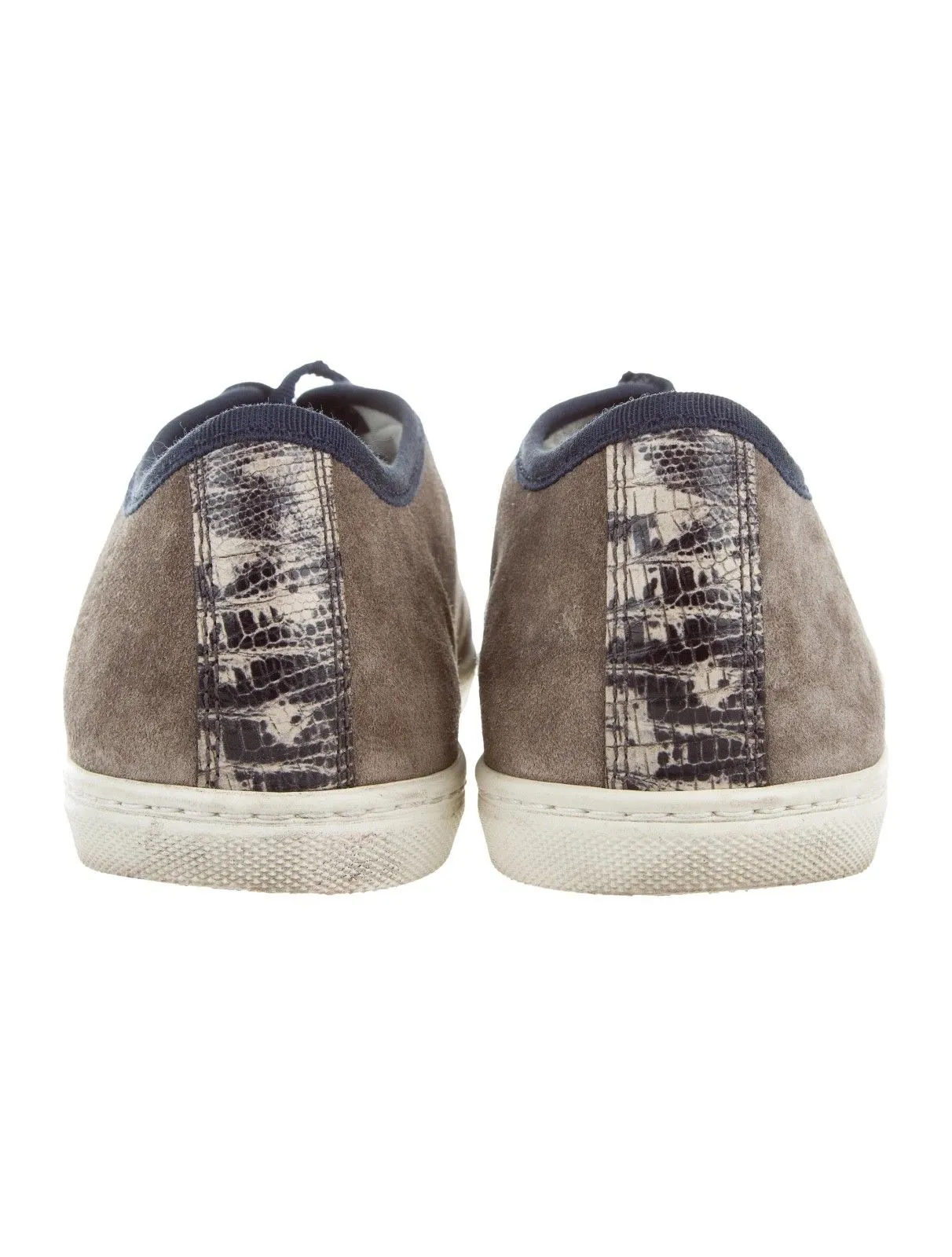 LANVIN suede cap-toe sneakers Trainers Shoes 35 UK 2 US 5 Ladies