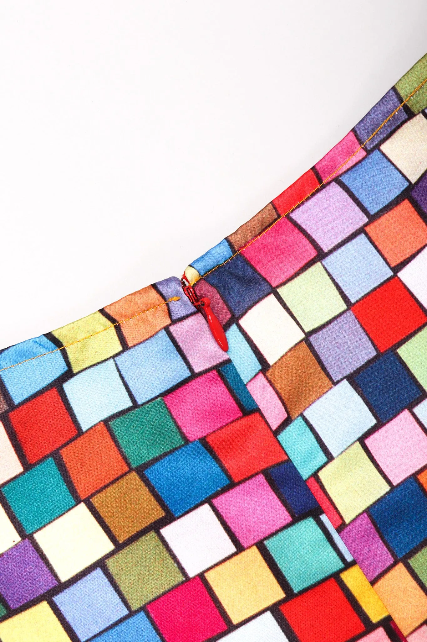 Mod Square Print Cocktail Dress