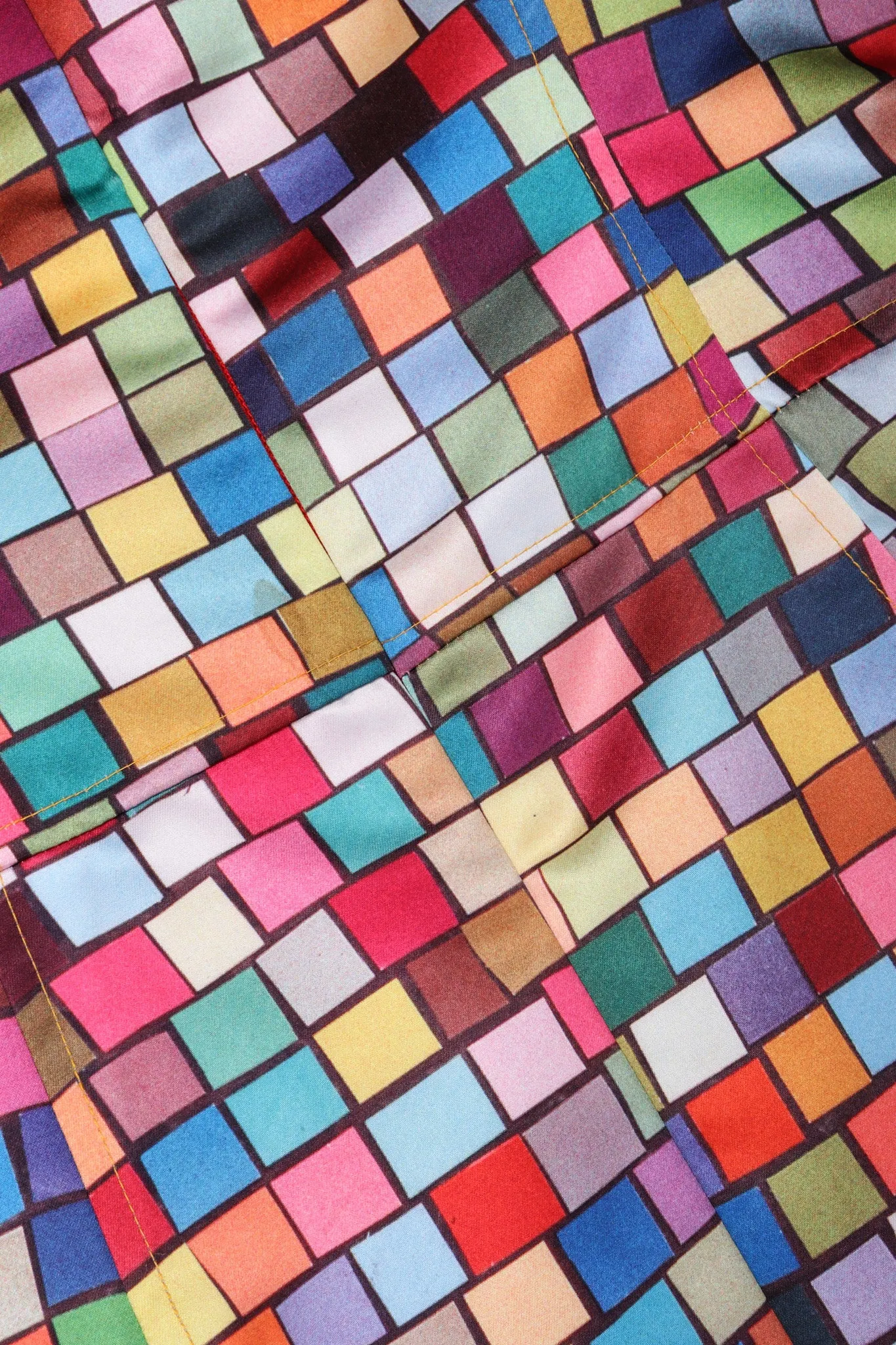 Mod Square Print Cocktail Dress