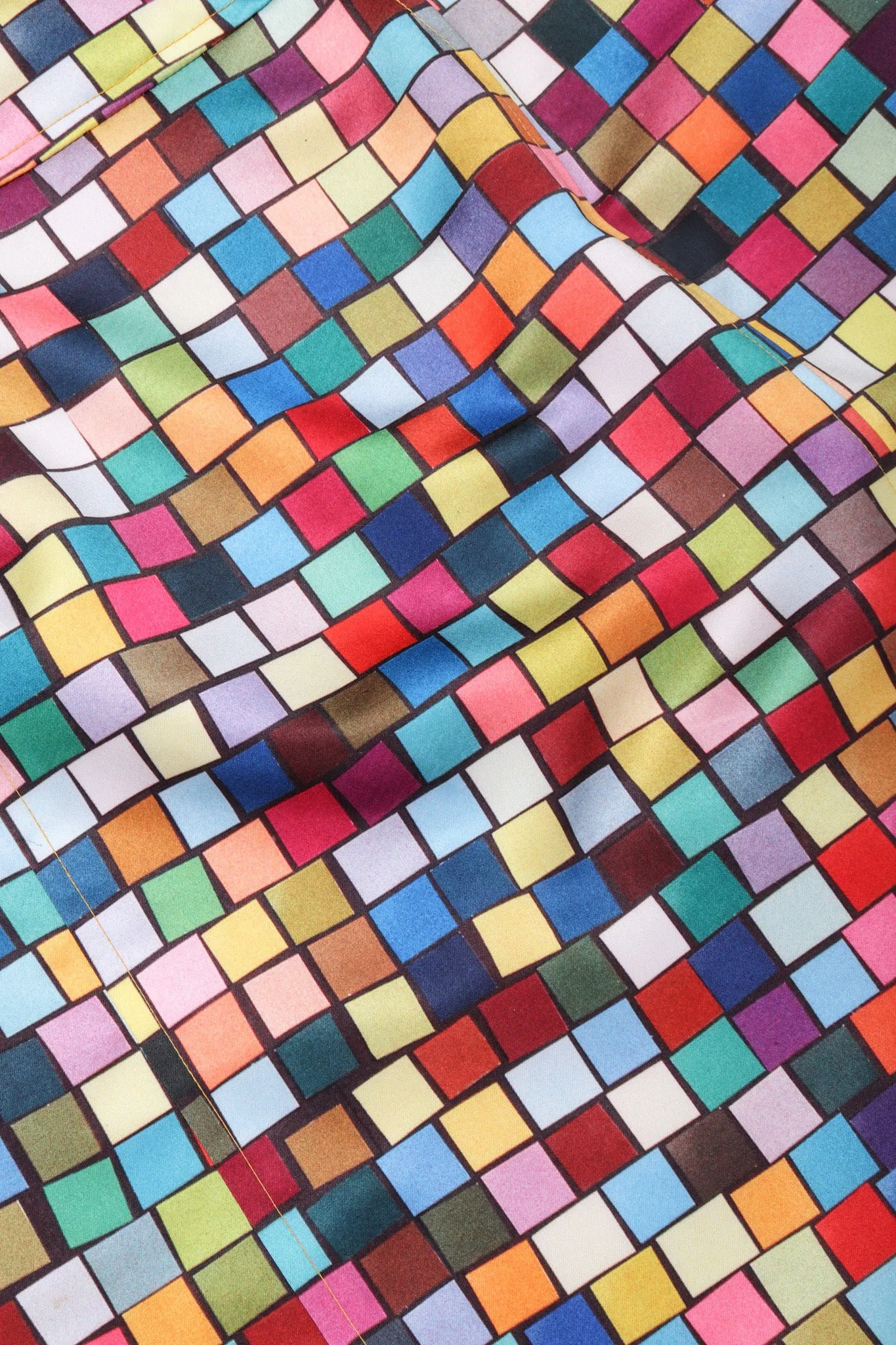 Mod Square Print Cocktail Dress