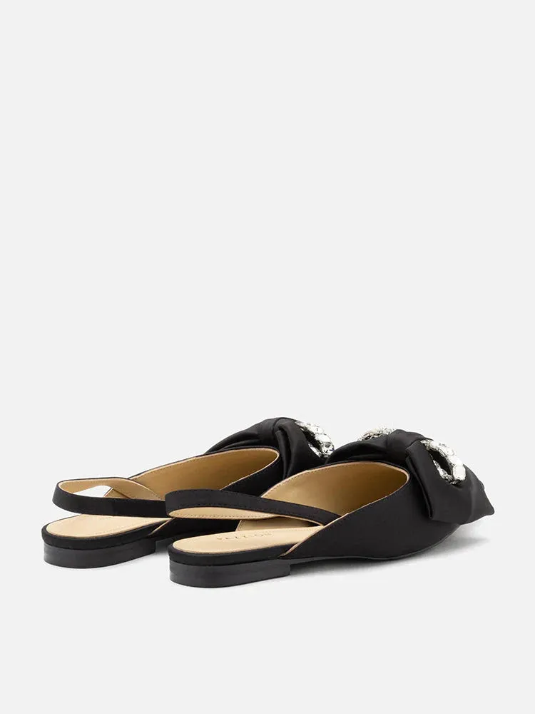 Norah Crystal Bow Embellished Slingbacks