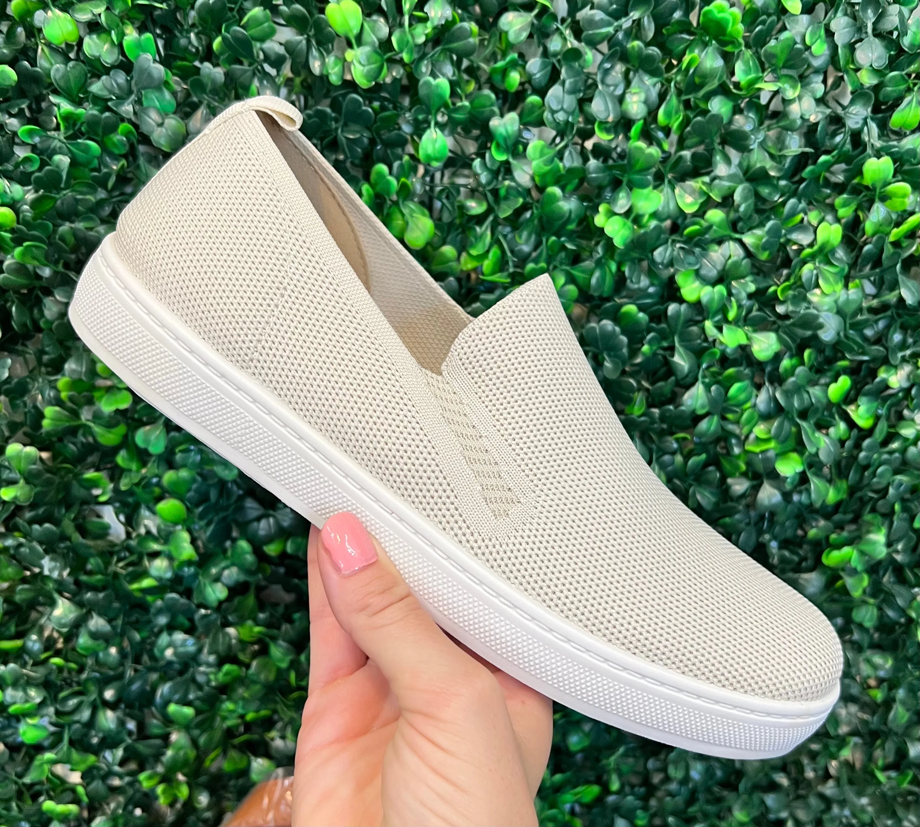 Nude Slip On Sneakers