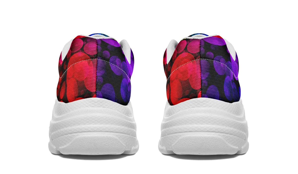Rainbow Bubbles Chunky Sneakers