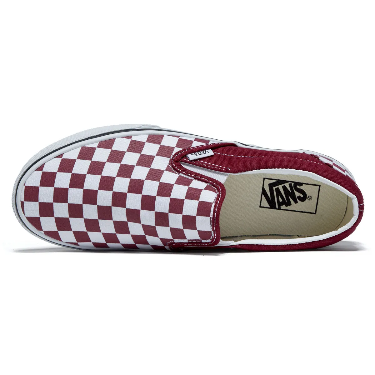 Vans Classic Slip-On Shoes - Checkerboard Rhododendron