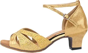 Women Latin Dance Shoes Satin Suede Sole Ballroom Salsa Tango Professional Performance Practice Dance Shoes 2025 Trendy