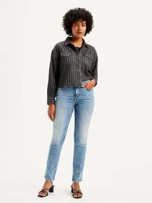 Women's 312 Light Blue Slim Fit Mid Rise Jeans