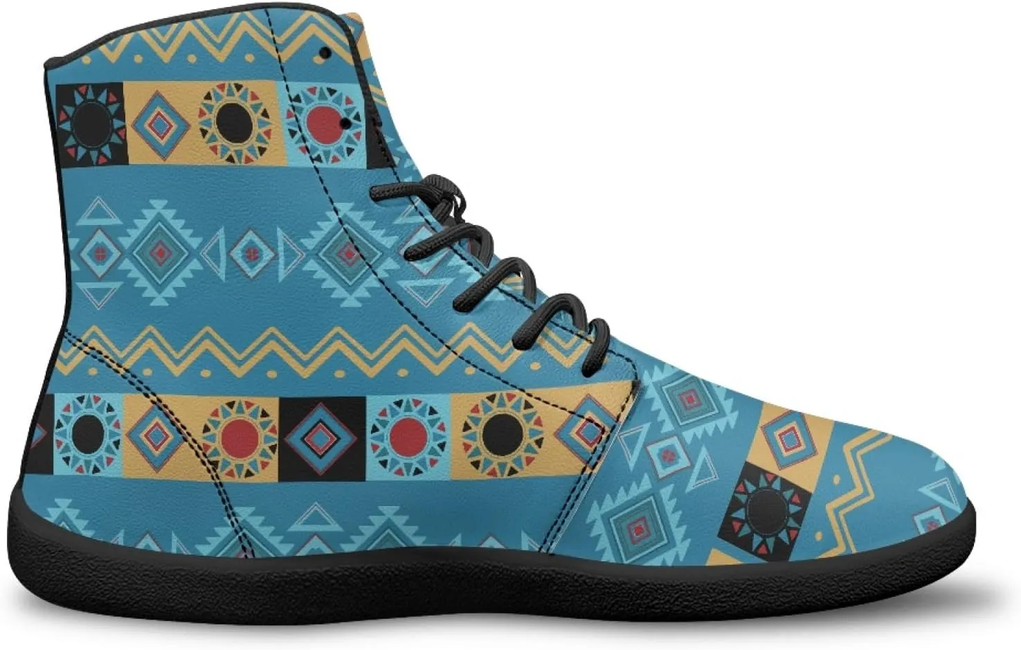 Women's Barefoot Shoes Men's Waterproof High Top Walking Shoes Wide Toe Box Zero Drop Hiking Sneakers